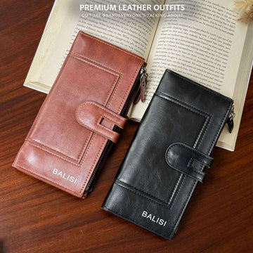 Imperial Zip Leather Wallet