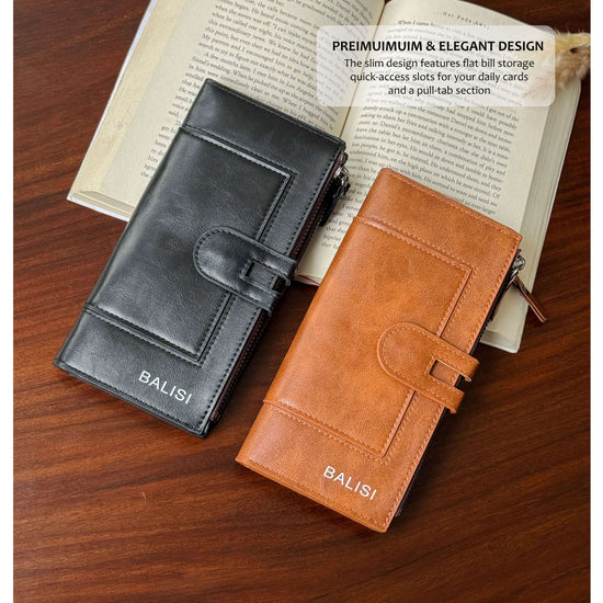 Imperial Zip Leather Wallet