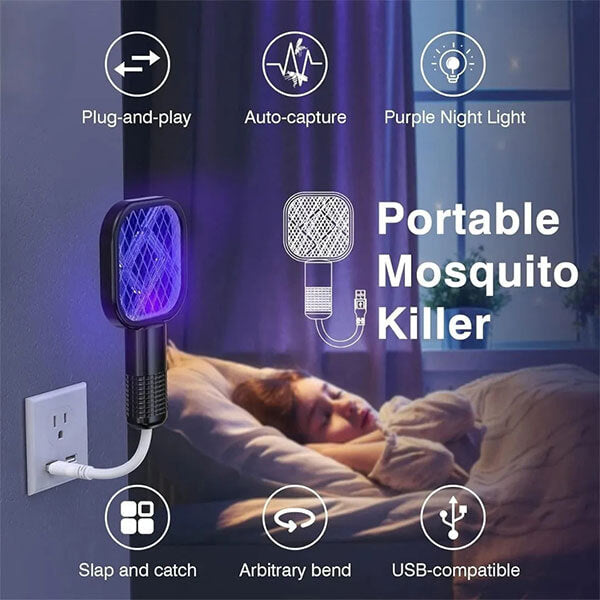 USB Power Mini Electric Mosquito Swatter