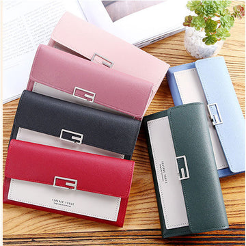 Long Leather Women Wallet (Buy 1 Get 1 Free)