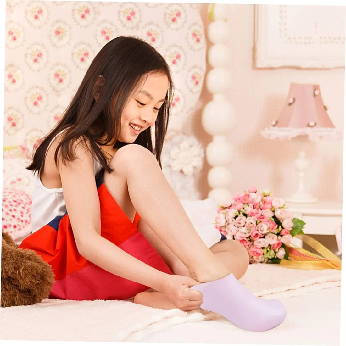 Silicone Socks Silicone Gel Sock ( Pack of 2 )