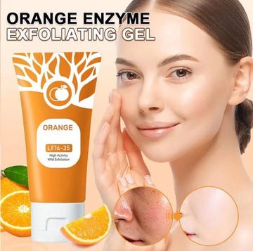 Orange Enzyme Exfoliating Gel | Brightening, Nourishing & Citrus Skincare For Radiant, Glowing, Healthy Skin | 60g
