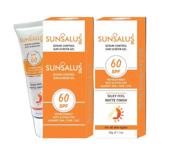 Sunsalus SC SPF 60 Sebum Control Sunscreen Gel — Acne & Pimples