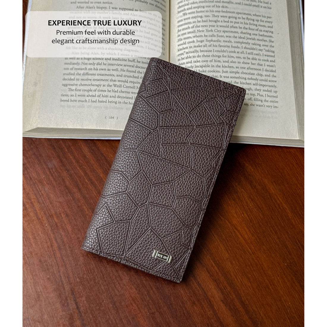 Men's Patterned Trifold Wallet